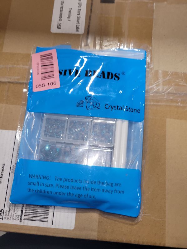 Photo 1 of 10000Pcs 2-Boxes Mixed Size Hot Fix Round Crystals Gems Glass Stones Hotfix Flat Back Rhinestones with Tweezers and Picking Pencil (Aquamarine)