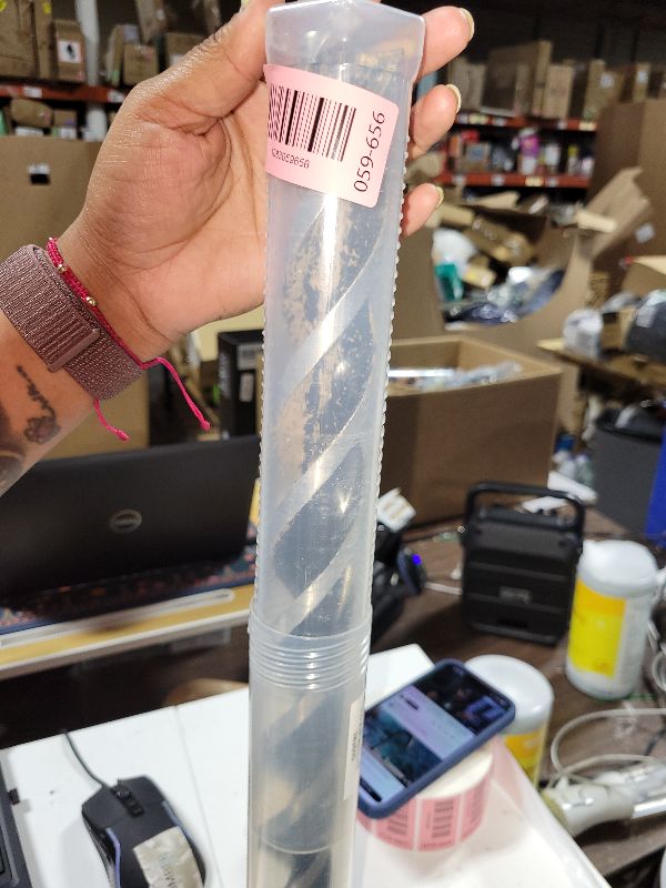 Photo 1 of 1-1/2" x 24" Auger Drill Bit with SDS Plus Shank for Wood,Tri Flute Ship Auger Long Drill Bit for Soft and Hard Wood,Tree Stump,Plastic,Drywall and Composite Materials