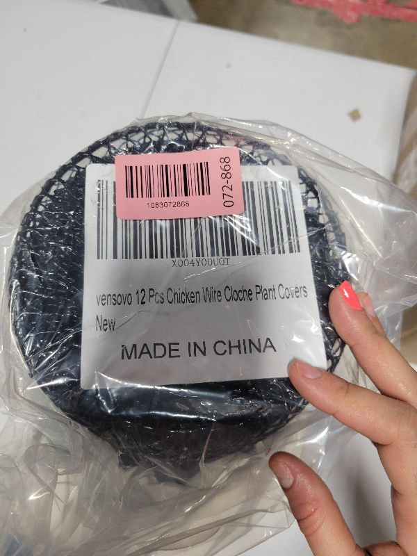 Photo 1 of 12 Pcs Chicken Wire Cloche Plant Covers, 9 Inch Metal Plant Protectors