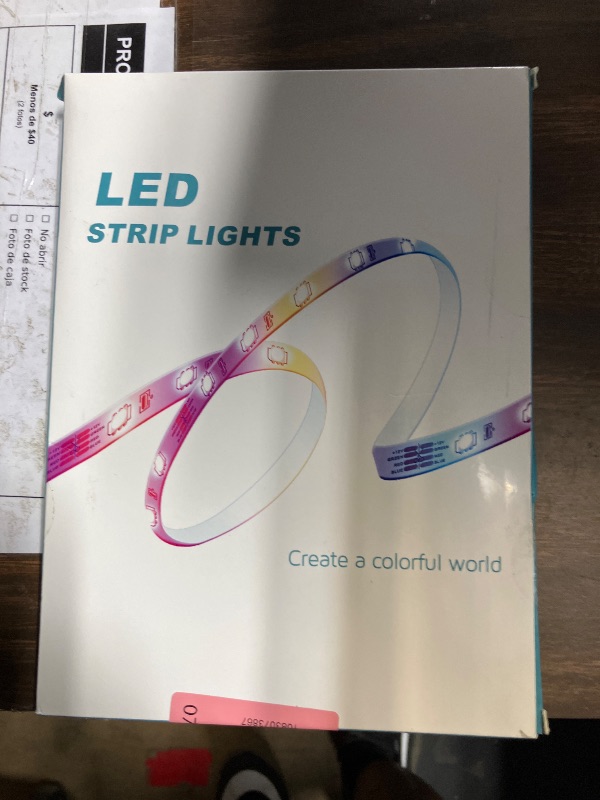 Photo 1 of 100ft Led Strip Lights,Long Smart Led Light Strips Music Sync 5050 RGB Color Changing Rope Lights,Bluetooth APP/IR Remote/Switch Box Control Led Lights for Bedroom,Home Decoration,Party,Festival