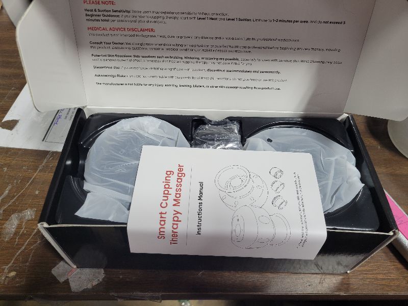 Photo 1 of 2 Pack Cupping Set, 7-in-1 Smart Cupping Therapy Massager. Red Light Cupping Therapy Set with 2 Modes for Targeted Muscle Soreness,Tighter Skin,Cupping Kit with 20 Levels Suction and Heat and Gua Sha