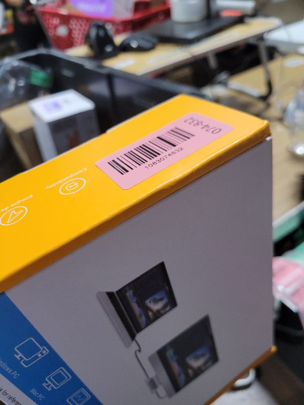 Photo 1 of 2 Laptops 3 Monitors KVM Switch 2 Port MST Dual USB-C Docking KVM Switches Triple Monitor Support Max 10Gbps USB Transfer Dual 4K@60Hz & One 1080P@60Hz Video Output, 100W PD Charging