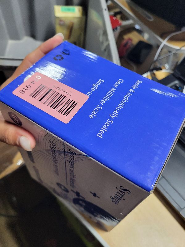 Photo 1 of 100 Pack Disposable Sterile Supplies 1ml Syringe with Needle,25Ga 1inch Needle and Syringe,Individual Package. (100)