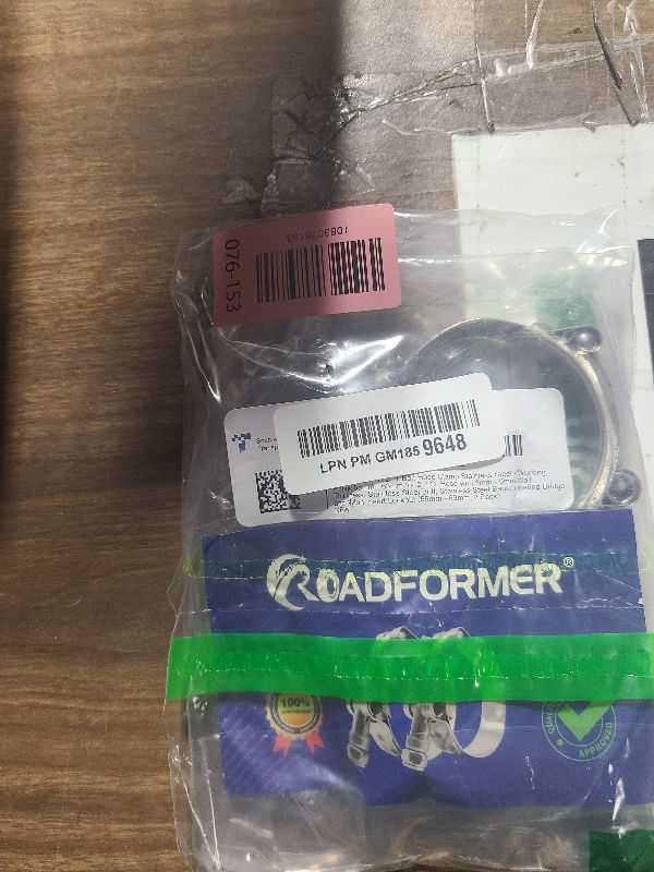 Photo 1 of 2" T Bolt Hose Clamp Stainless Steel - Working Range 55mm - 63mm for 2" I.D. Hose with 3mm - 6mm Wall Thickness, Roadformer T-bolt Hose Clamps Featured to Provide Reliable Sealing Force, 2 Pack