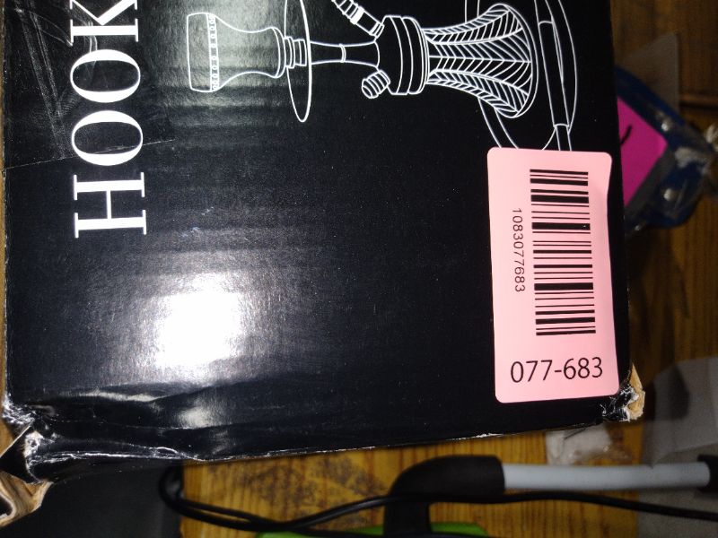 Photo 1 of 19.3" Premium Hookah Set - Portable Shisha Kit with Protective Carrying Case, Featuring Silicone Hose, Stainless Steel Bowl & Integrated Charcoal Tray (Purple)