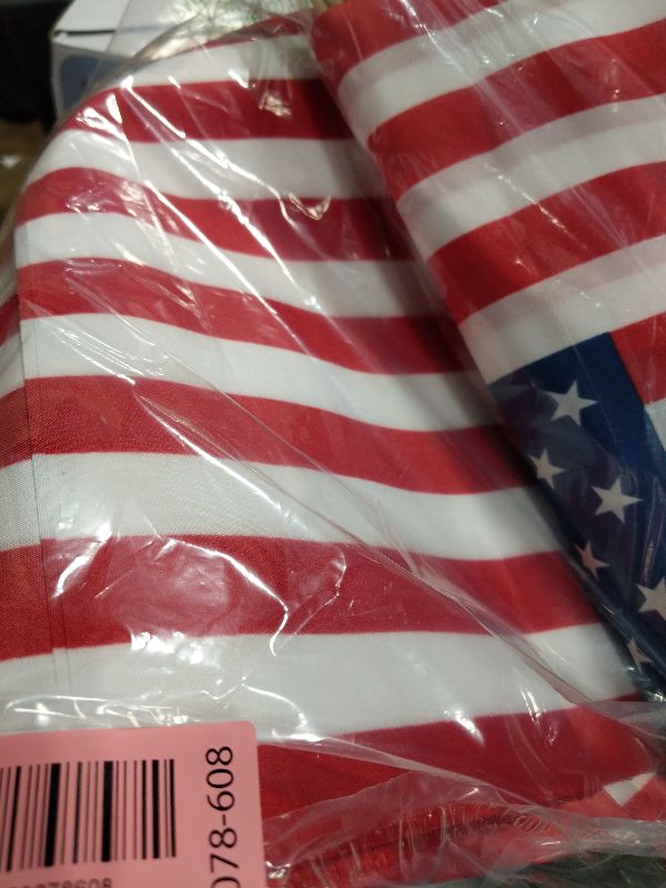 Photo 1 of 12 Pcs 12x18 Inch American Flags for Outside, 250th Anniversary USA Stick Flag with Handheld and Grounded Multi-Purpose Flagpole, Memorial Day, 4th of July Decorations, Patriotic Decorations
