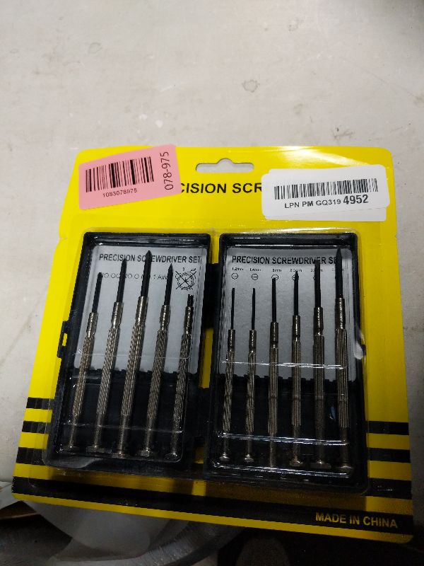 Photo 1 of 11 Pcs Small Precision Screwdriver Set, Tiny Screwdriver Set, Mini Screw Driver Kit with Slotted and Phillips Heads, Ideal for Watch, Eyeglasses, Toys, Electronics, Computer Repair
