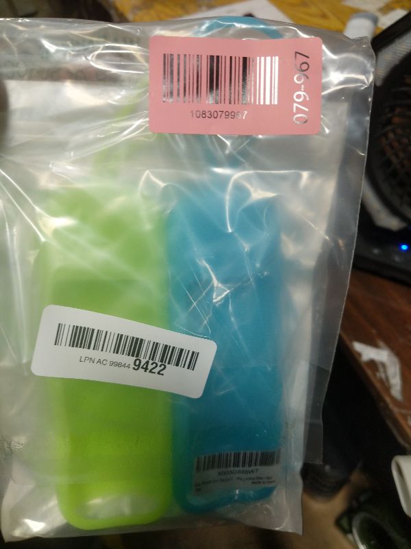 Photo 1 of 2 Pack Case for Roku - Silicone Remote Cover for TCL Hisense Roku TV - Sleeve Skin Smart TV Control Replacement Cover Case Glow in The Dark(Green Blue)
