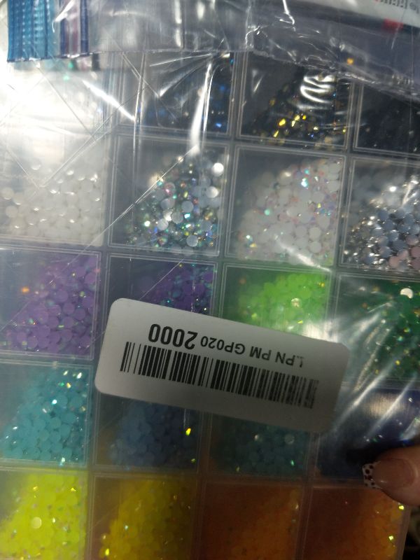 Photo 1 of 2 Boxes 3+4/5mm Jelly Rhinestones for Bedazzling, 22000Pcs Multicolor Flatback Resin Gems for Crafting, Bedazzler Kit with 2Pcs 10ml B7000 Jewelry Glue for DIY Crafts Book Fabric Decor Nail Art