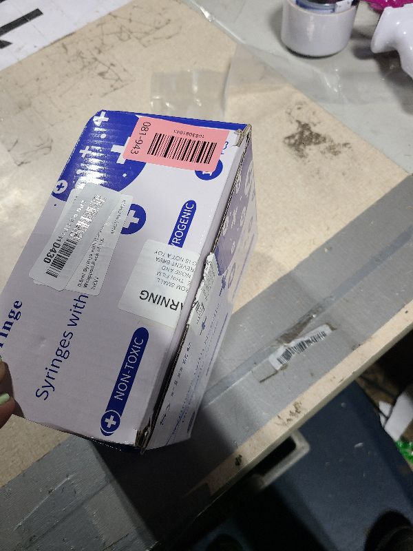 Photo 1 of 0.5ml Syringe with Needle,31G 0.5cc 5/16 Inch 8mm Needle and Syringe,Individually Wrapped,Pack of 100