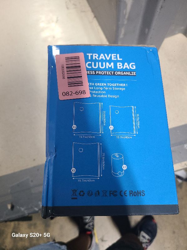 Photo 1 of 15 Packs Vacuum Bags for Travel with Rechargeable Pump, 3 Sizes Vacuum Seal Bags for Clothing, Compression Vacuum Travel Bags for Luggage, Vacuum Packing Bags for Closet Organization