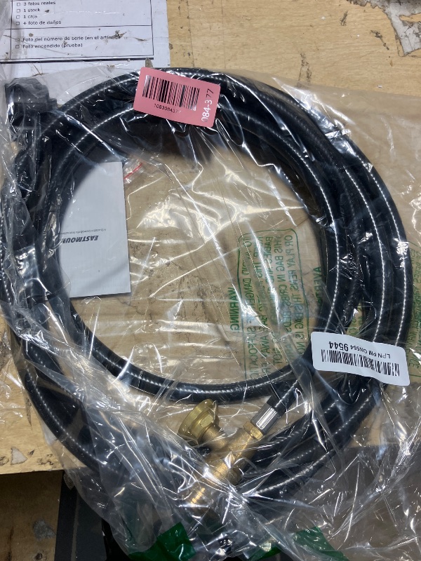 Photo 1 of 2 Pack 15" RV Propane Hose with 1/4" Male NPT & Qcc1/Typel,Propane Hose - RV Propane Regulator 2 Tank Hoses, RV Propane Tank Hose for Camper, Trailer, BBQ Grill, Outdoor Cooking & Camping.