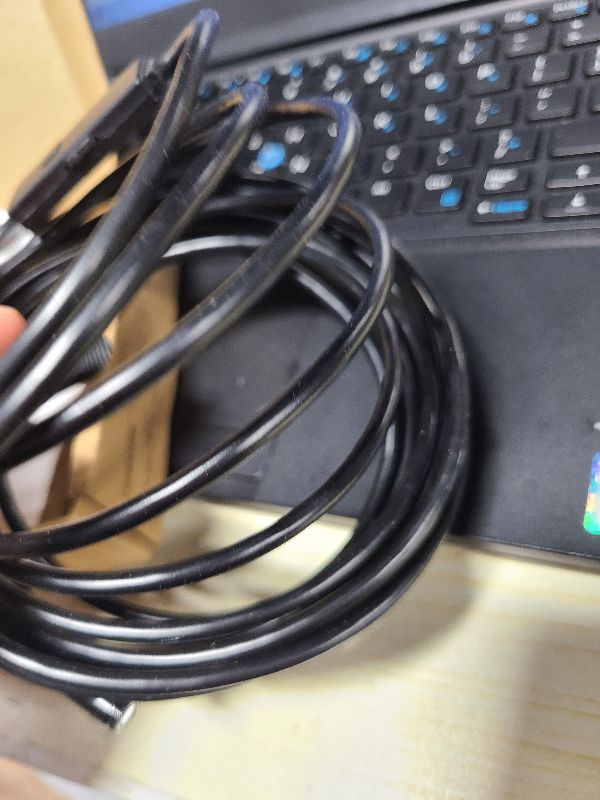 Photo 1 of [Dual-Lens] Endoscope Camera with Light, 1920P HD Borescope with 8+1 Adjustable LED Lights, IP67 Waterproof 16.5FT Semi-Rigid Snake Cord Inspection Camera for iPhone, iPad and Android Phone (Type C)