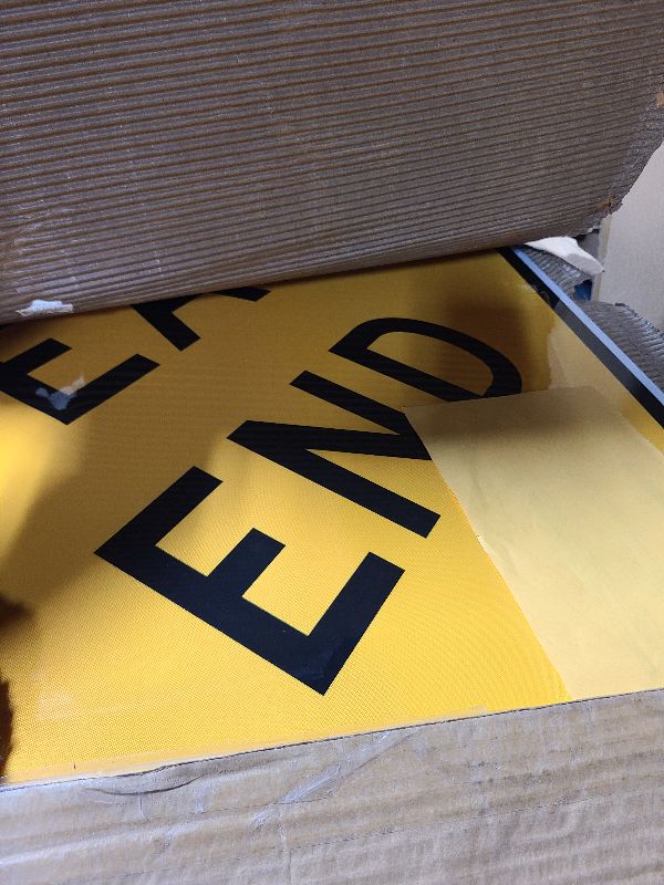 Photo 1 of "Dead End" MUTCD Compliant Sign By SmartSign | 24" x 24" 3M Engineer Grade Reflective Aluminum