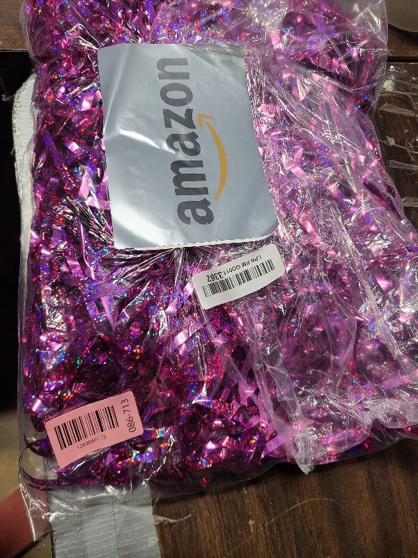 Photo 1 of 2 Pack Glitter Pink Backdrop, 3.28 FT x 7.05 FT Birthday Party Decorations, Laser Pink Fringe Curtains Foil Streamer Tinsel, Pink Curtains Photo Backdrop Happy Birthday Valentines Day Backdrop