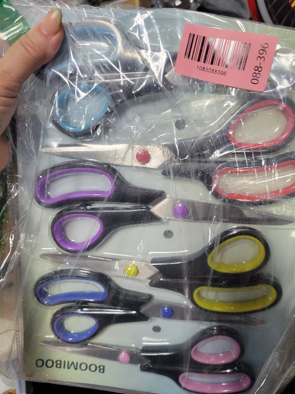 Photo 1 of 6PCS 8" Scissors,Sharp Stainless Steel All Purpose for Office School Crafts