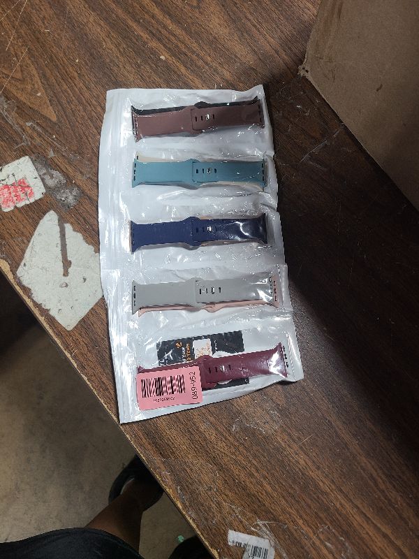 Photo 1 of 10 Pack Silicone Bands Compatible with Apple Watch 38mm 40mm 41mm 42mm 44mm 45mm 46mm 49mm Women Men, Soft Waterproof Replacement Wrist Sport Band for iWatch Series 11 10 9 8 7 6 5 4 3 2 1 SE Ultra