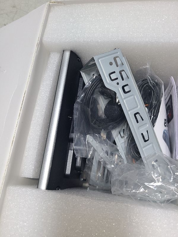 Photo 1 of 10.1 inch Single Din Car Stereo with CarPlay and Android Auto, 10 inch Touch Screen Radio with Mirror Link/1080P/EQ Audio/SWC/Bluetooth +Backup Camera+MIC