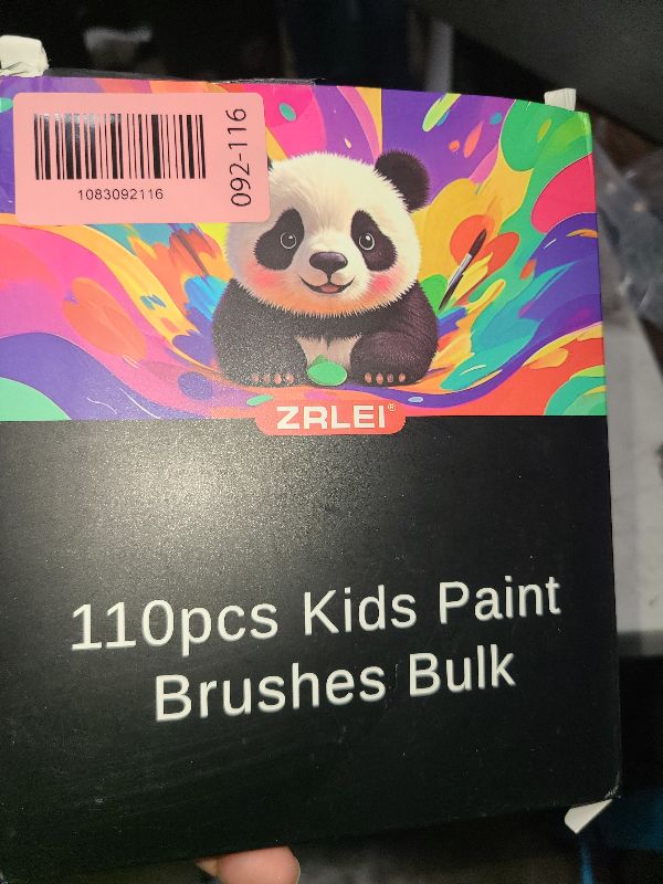 Photo 1 of 110Pcs Small Paint Brushes Bulk, Flat Top Acrylic Classroom Brush for Kids Mini Paint Brushes for Touch Up Crafts Detail Painting