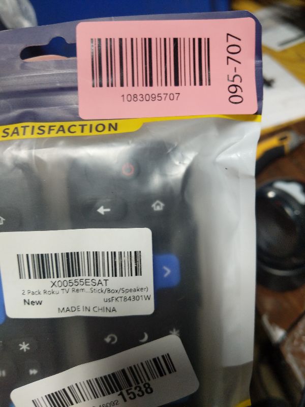 Photo 1 of 2 Pack Replacement Remote Control for Roku TV, Compatible with TCL Roku/Hisense Roku/Onn Roku/Sharp Roku/Element Roku/Westinghouse Roku/Philips Roku Smart TVs (NOT for Roku Stick and Box)