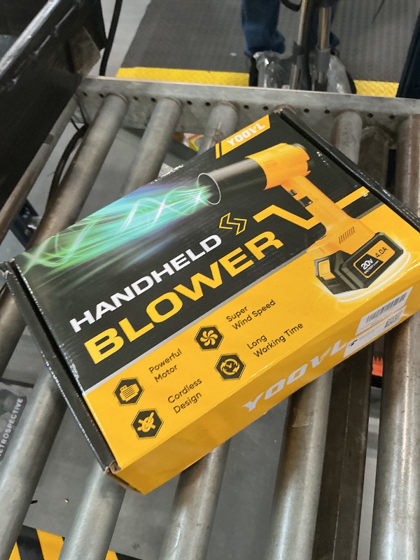 Photo 1 of YOOVL Cordless Leaf Blower - 6-Speed, 4000 mAh Batteries, Charger