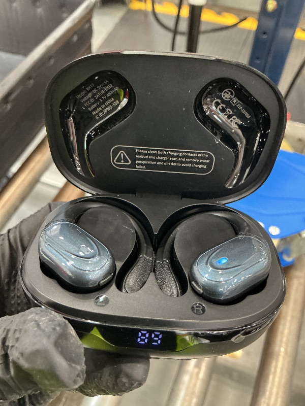 View 2 of HAOYUYAN Wireless Earbuds, 80Hrs Playtime LED Display Noise Canceling IPX7