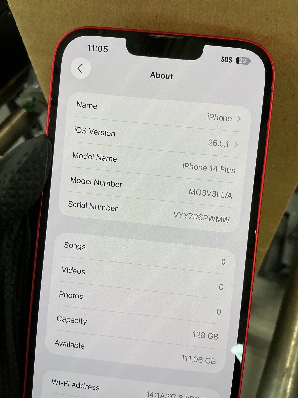 View 2 of Apple iPhone 14 Plus, 128GB, PRODUCT Red - Unlocked