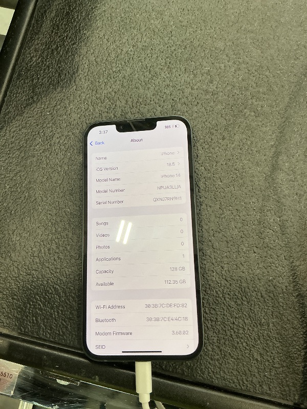 View 2 of Apple iPhone 14, 128GB, Midnight - Unlocked (Renewed)