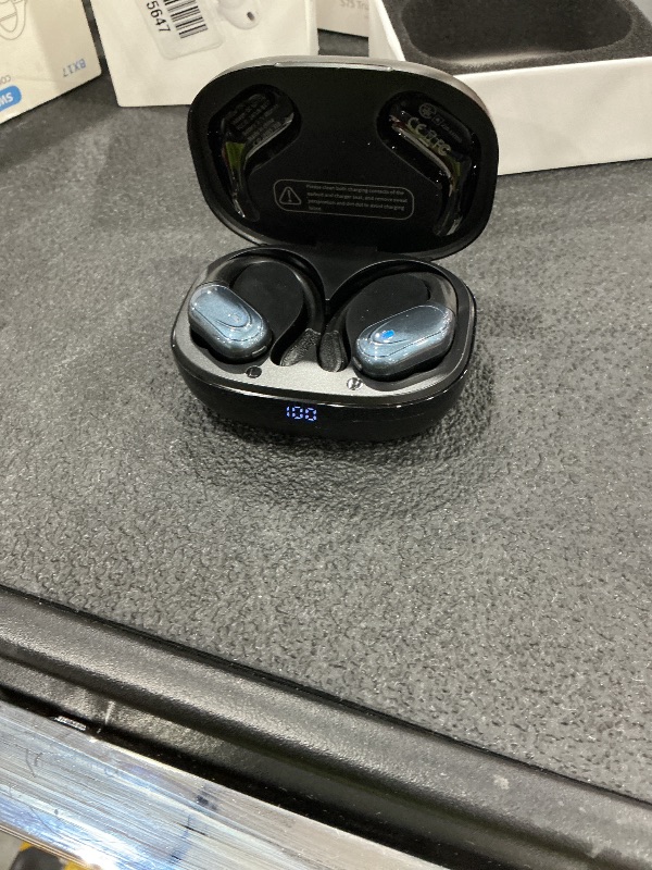 View 2 of HAOYUYAN Wireless Earbuds, 80Hrs Playtime LED Display Noise Canceling IPX7