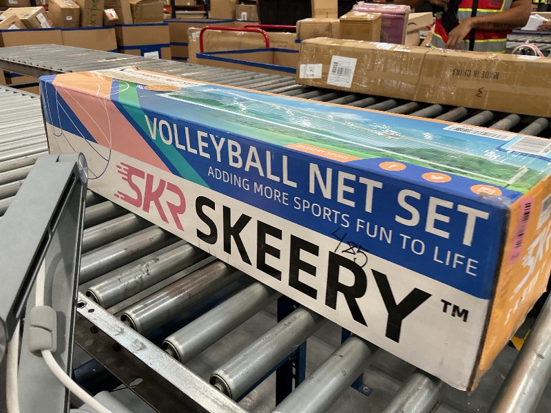Photo 1 of SKEERY Heavy Duty Volleyball Net Set - Adjustable Aluminum Poles