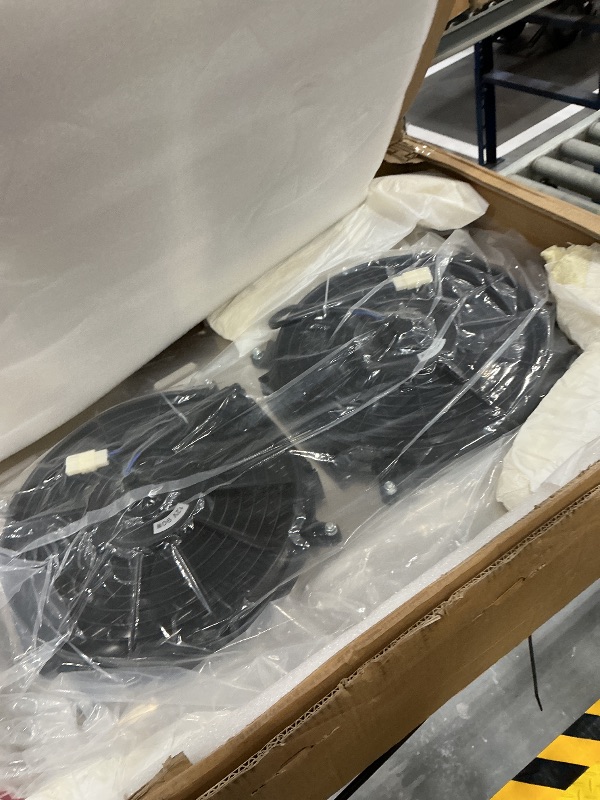 Photo 1 of 4 Core 31" X 19" Universal Radiator Fans Shroud Kit Compatible with Chevy SBC 350 Dual Pass Crossflow Performance Cooling Racing Aluminum Radiators