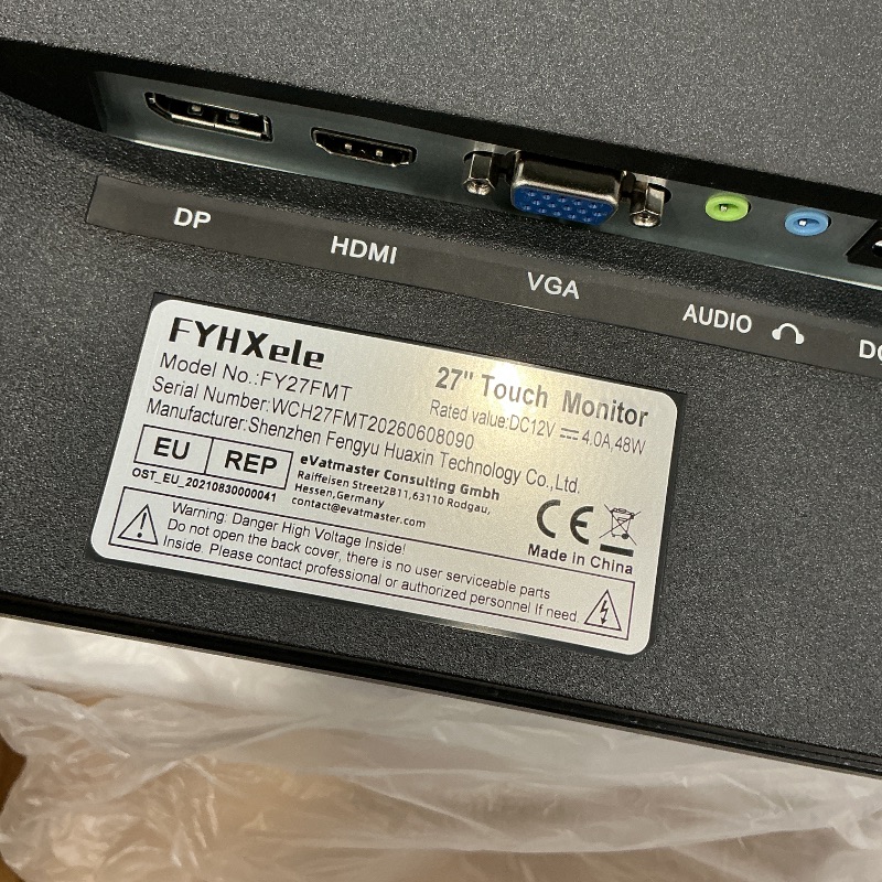 Photo 1 of FYHXele 27" FHD 1080P Touchscreen Monitor
