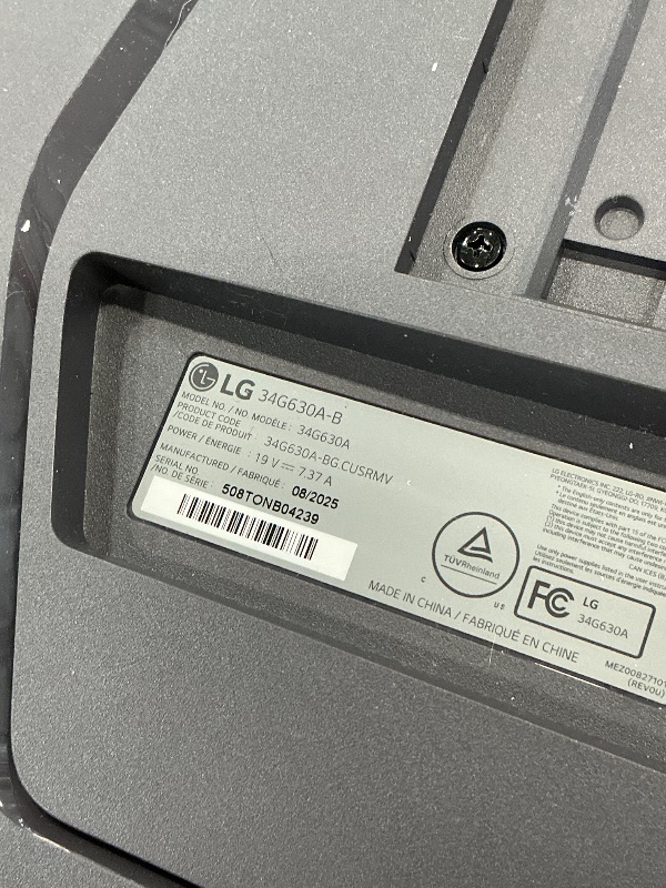 Photo 1 of LG 34" WQHD 240Hz 1ms Curved Gaming Monitor