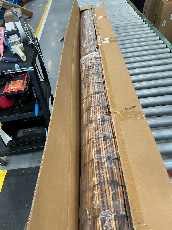 Photo 1 of QHAIYYBF Reed Fencing Roll - 6x20FT, Brown