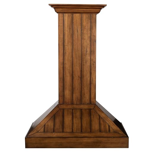 Photo 1 of ZLINE 36 in. Wooden Wall Mount Range Hood in Rustic Light Finish