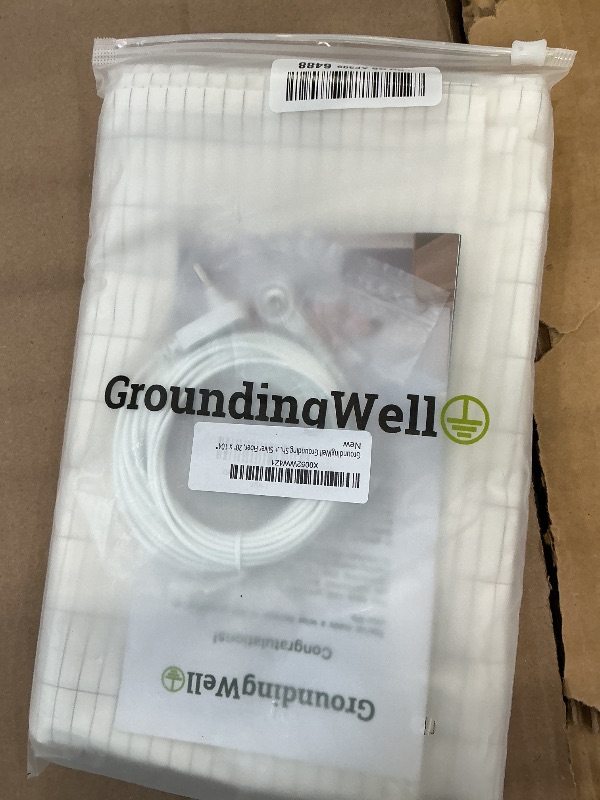 Photo 1 of GroundingWell Grounding Sheet, Fits All Bed Sizes, Organic Cotton + Silver Fiber, 20" x 104"
