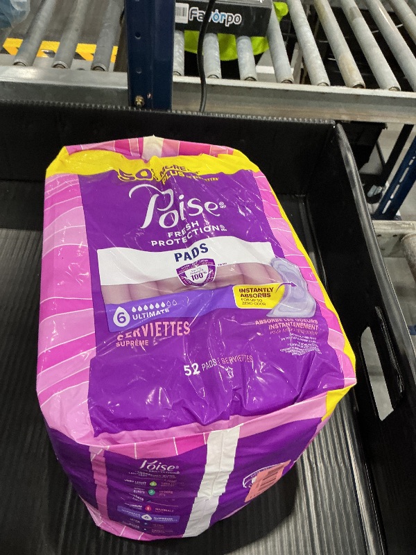 Photo 1 of Poise Ultimate Absorbency Incontinence Pads, 52 ct
