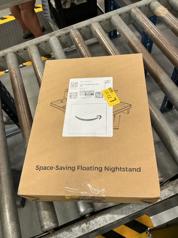 Photo 1 of COOL-ANGLE Clamp-On Bedside Shelf, 13x9.5 Inch Floating Nightstand, White