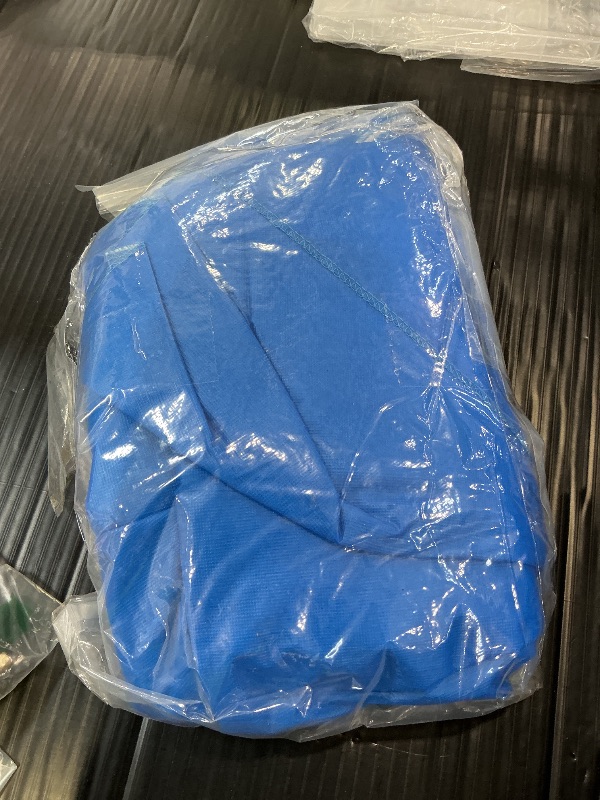 Photo 1 of Nasitos Waterproof Vinyl Tablecloth - 60" Round, Blue