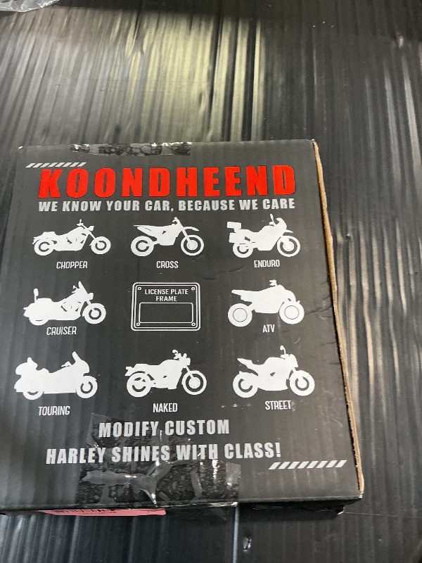 Photo 1 of KOONDHEEND Curved License Plate Mount Frame