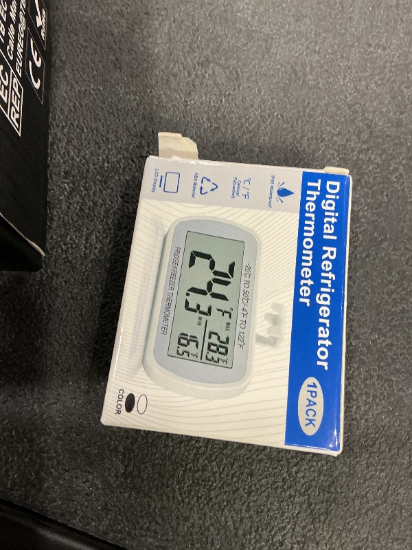 Photo 1 of RIY Digital Refrigerator Thermometer - Waterproof LCD