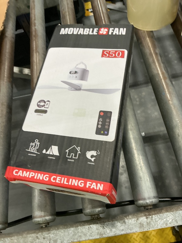 Photo 1 of Coycomn 18-Inch Rechargeable Camping Fan with LED Light