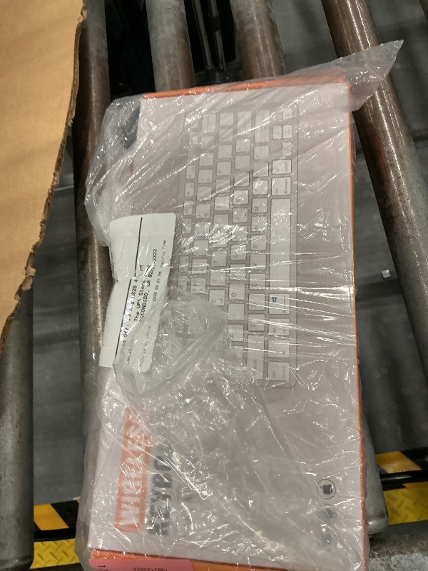 Photo 1 of SQQSOOZ Wireless Rechargeable Keyboard - Slim, Sliver White