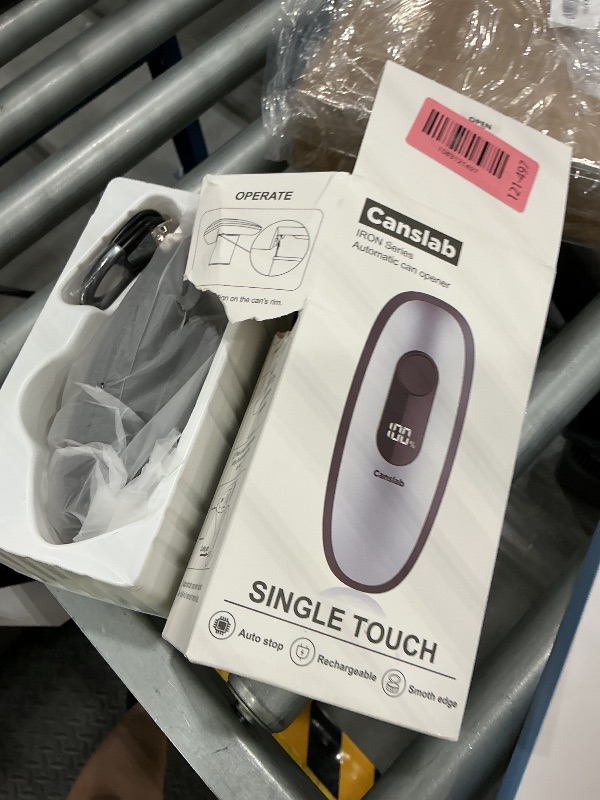 Photo 1 of Canslab IRON Electric Can Opener, with LED Battery Track, Stainless Steel