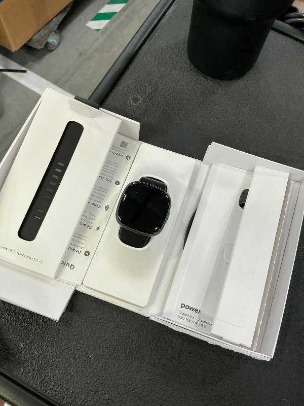Photo 1 of Google Fitbit Versa 4 Fitness Smartwatch - Black/Graphite