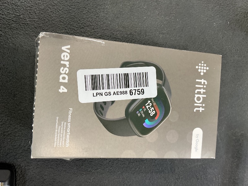 Photo 1 of Google Fitbit Versa 4 Fitness Smartwatch - Black/Graphite
