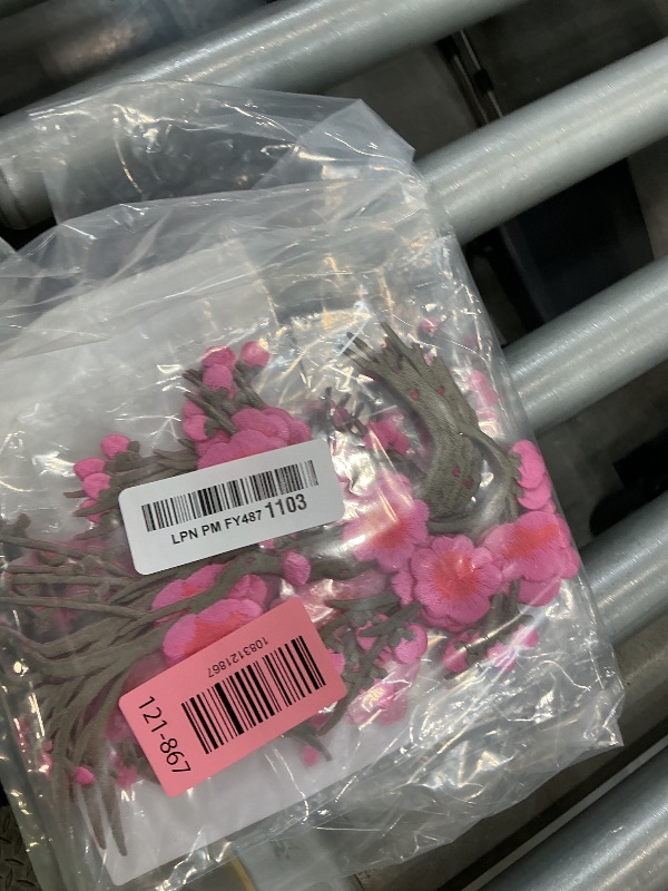 Photo 1 of MSOSRIR 4 Pack Pink Sakura Embroidery Patches