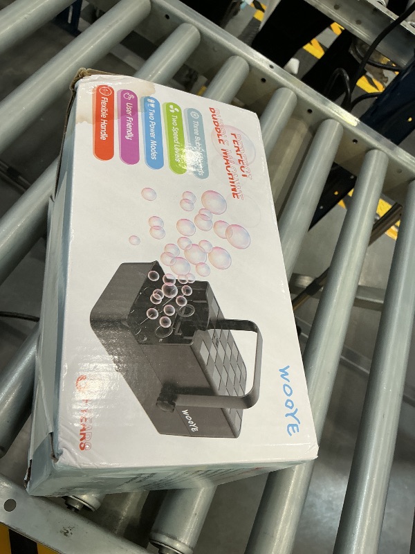 Photo 1 of WOOYE 3-in-1 Bubble Machine