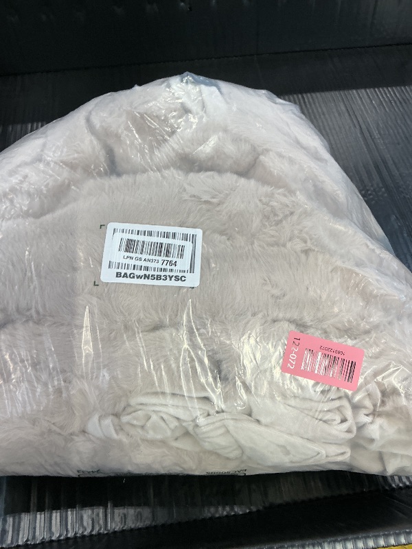 Photo 1 of blunique Faux Fur Throw Blanket, 50x60 Inches, Light Brown