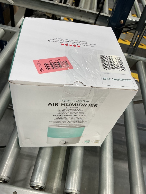 Photo 1 of MEGAWISE 1.5L Quiet Cool Mist Humidifier